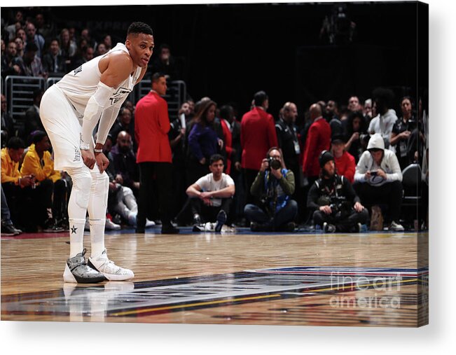 Russell Westbrook Acrylic Print featuring the photograph Russell Westbrook #20 by Nathaniel S. Butler