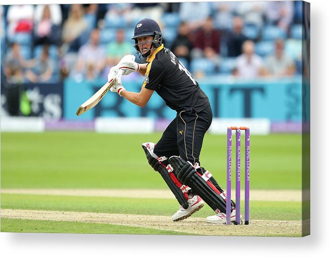 People Acrylic Print featuring the photograph Yorkshire v Surrey: Royal London One-Day Cup Semi Final #20 by Daniel L Smith
