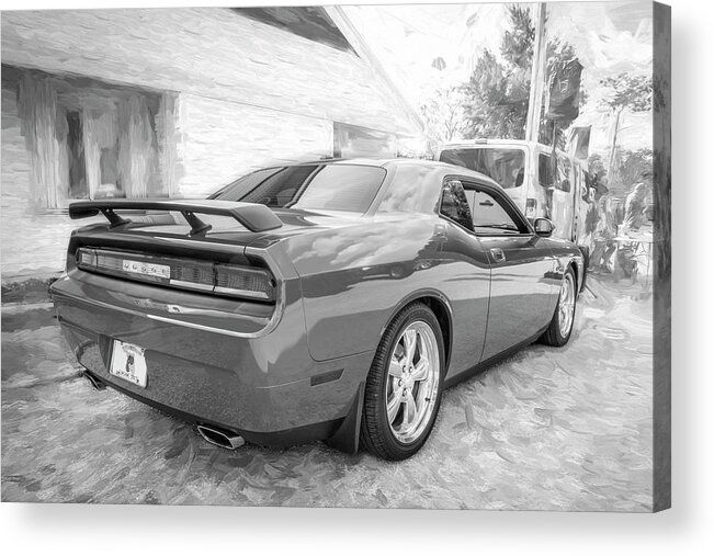 Dodge Acrylic Print featuring the photograph 2010 Orange Dodge Challenger RT Hemi X135 by Rich Franco