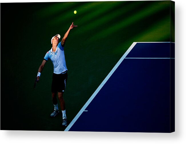 Tennis Acrylic Print featuring the photograph 2015 U.S. Open - Day 8 by Alex Goodlett