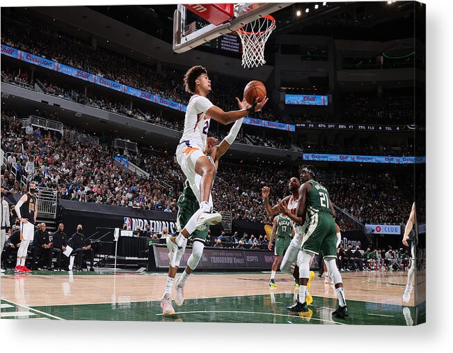 Playoffs Acrylic Print featuring the photograph 2021 NBA Finals - Phoenix Suns v Milwaukee Bucks by Nathaniel S. Butler