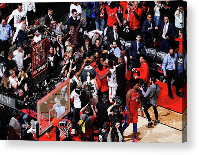 Playoffs Acrylic Print featuring the photograph Kawhi Leonard by Mark Blinch