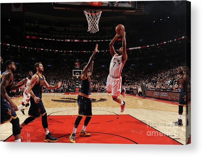 Kyle Lowry Acrylic Print featuring the photograph Kyle Lowry by Ron Turenne