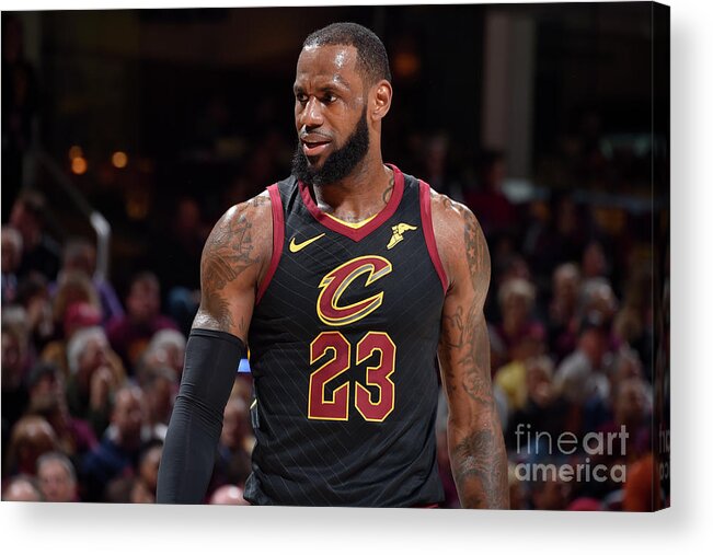 Playoffs Acrylic Print featuring the photograph Lebron James by David Liam Kyle