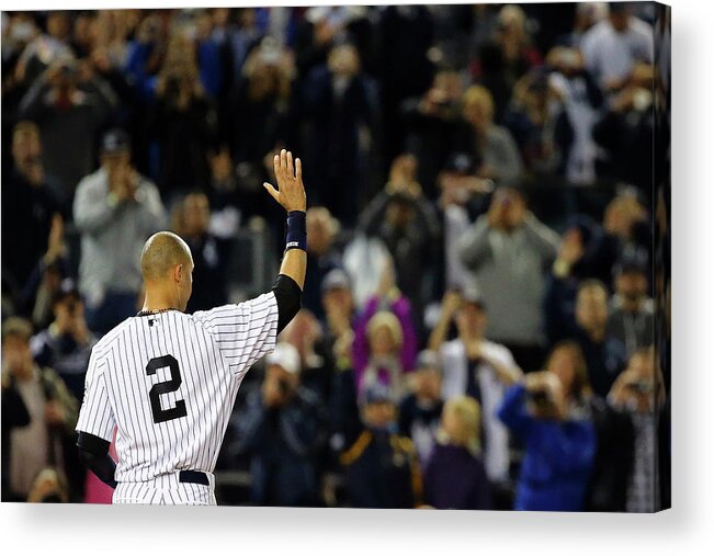 Ninth Inning Acrylic Print featuring the photograph Derek Jeter by Al Bello