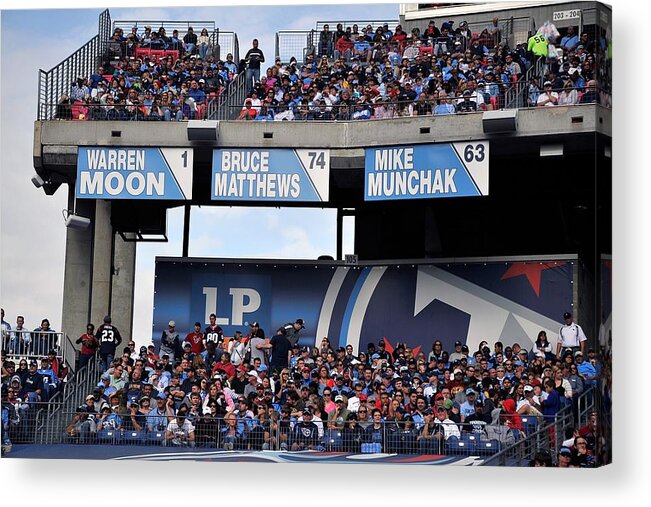 People Acrylic Print featuring the photograph Houston Texans v Tennessee Titans by Frederick Breedon