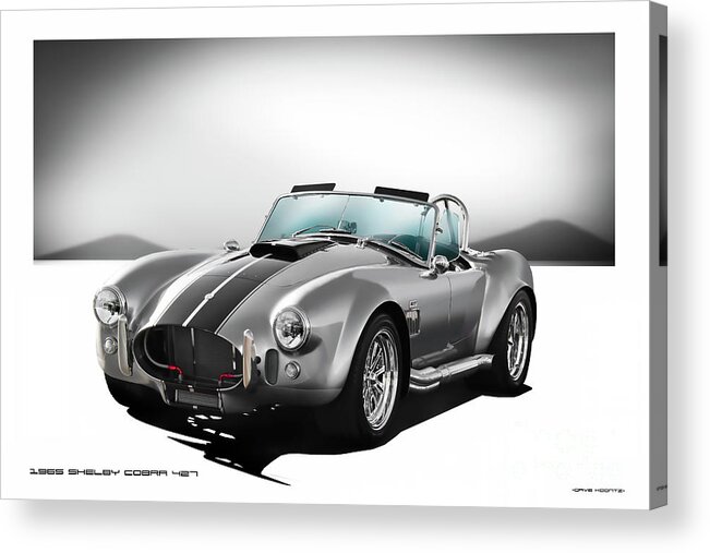 1965 Shelby Cobra 427 Acrylic Print featuring the photograph 1965 Shelby Cobra 427 'Replica' #3 by Dave Koontz