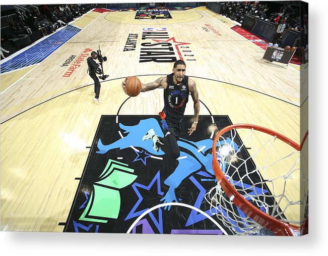 Obi Toppin Acrylic Print featuring the photograph 2021 NBA All-Star - AT&T Slam Dunk Contest by Nathaniel S. Butler