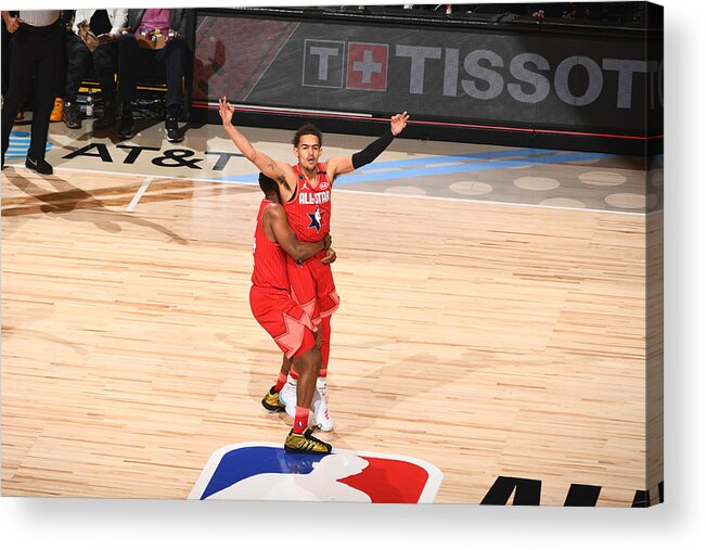 Trae Young Acrylic Print featuring the photograph 69th NBA All-Star Game #3 by Garrett Ellwood