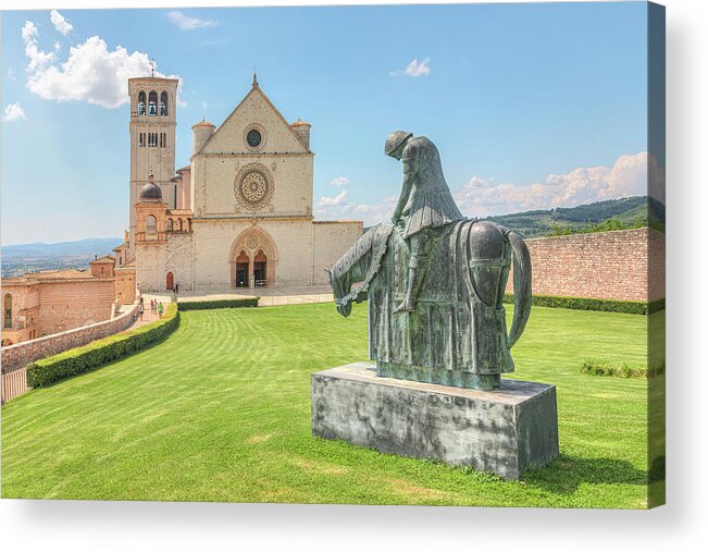 Basilica Acrylic Print featuring the photograph Assisi - Italy #3 by Joana Kruse