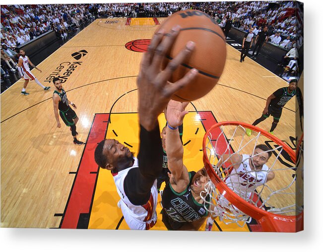 Playoffs Acrylic Print featuring the photograph Bam Adebayo #3 by Jesse D. Garrabrant