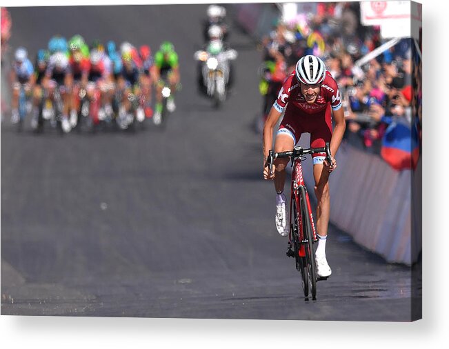 Giro D'italia Acrylic Print featuring the photograph Cycling: 100th Tour of Italy 2017 / Stage 4 #3 by Tim de Waele