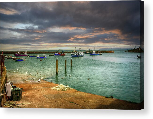 Boats Acrylic Print featuring the photograph Folkstone, Kent #3 by Chris Smith
