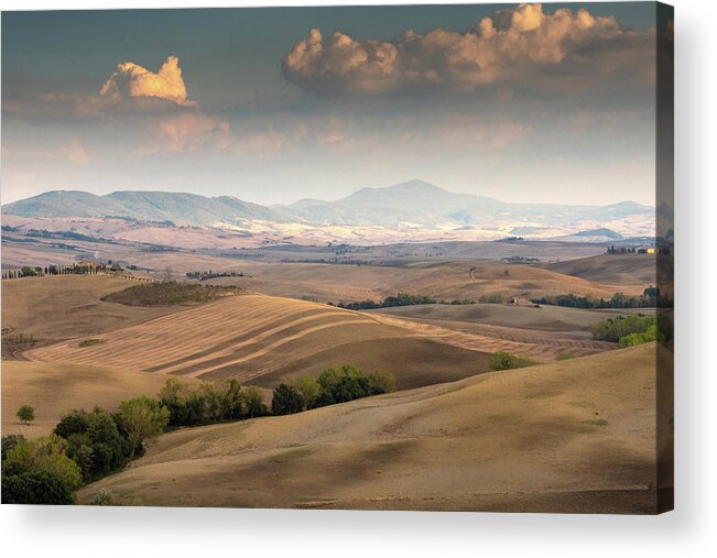 Beautiful Acrylic Print featuring the photograph landscape, Tuscany, Italy #3 by Eleni Kouri