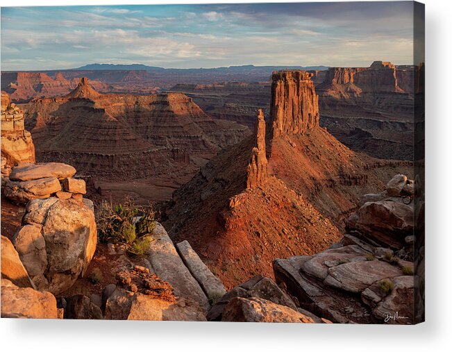 Moab Acrylic Print featuring the photograph Marlboro Point Sunset #3 by Dan Norris