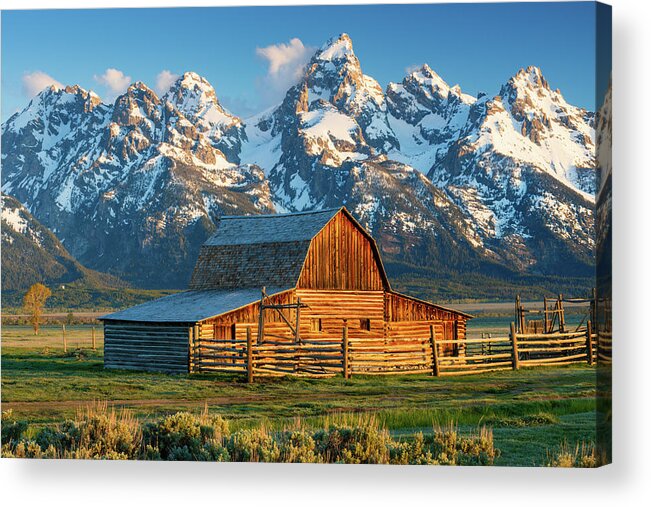 Grand Acrylic Print featuring the photograph Moulton Barn Sunrise #3 by Patrick Campbell