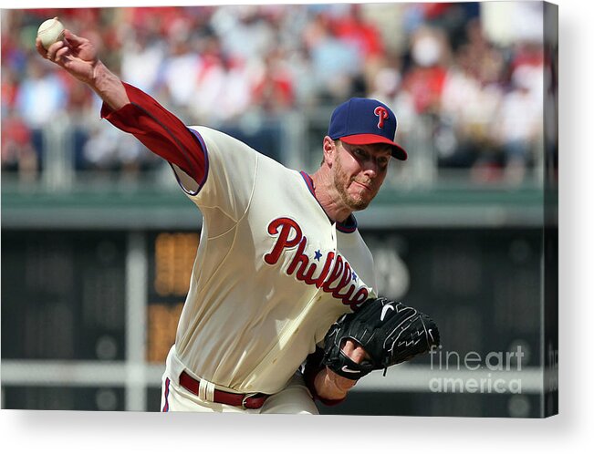 Citizens Bank Park Acrylic Print featuring the photograph Roy Halladay by Jim Mcisaac