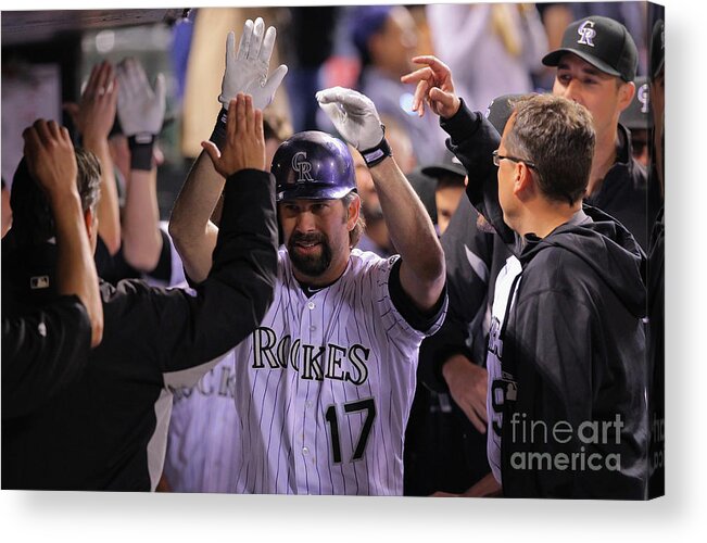 Ninth Inning Acrylic Print featuring the photograph Todd Helton #3 by Doug Pensinger