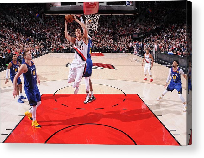 Zach Collins Acrylic Print featuring the photograph Zach Collins by Sam Forencich