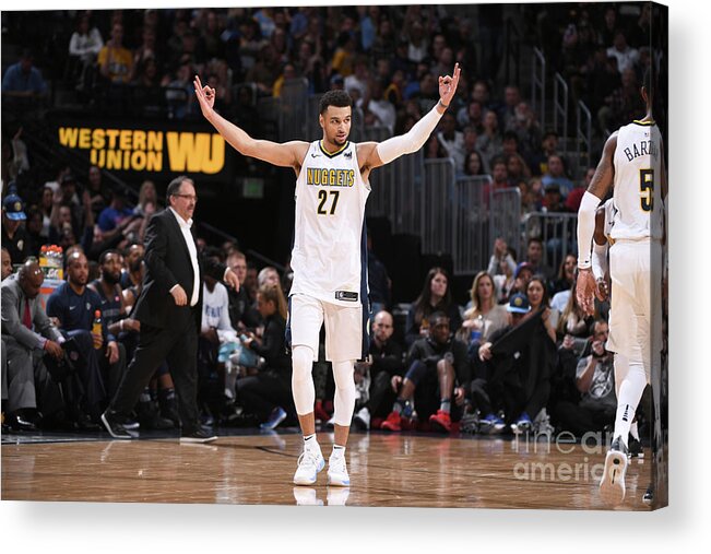 Jamal Murray Acrylic Print featuring the photograph Jamal Murray #31 by Garrett Ellwood