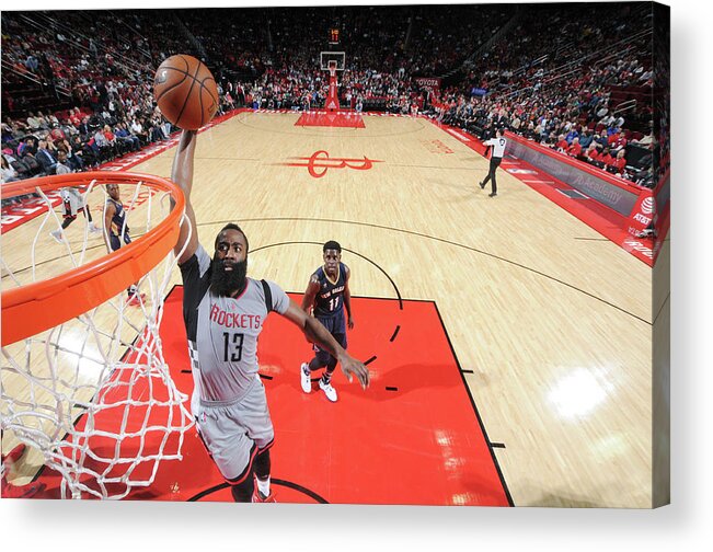 James Harden Acrylic Print featuring the photograph James Harden #32 by Bill Baptist