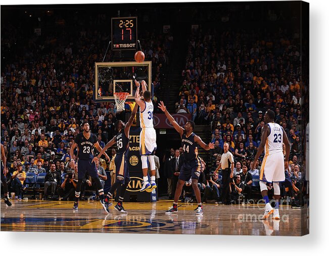 Stephen Curry Acrylic Print featuring the photograph Stephen Curry #38 by Noah Graham