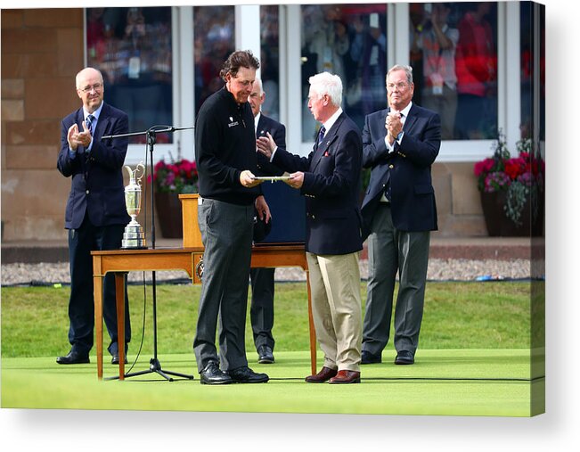 People Acrylic Print featuring the photograph 145th Open Championship - Day Four #4 by Matthew Lewis