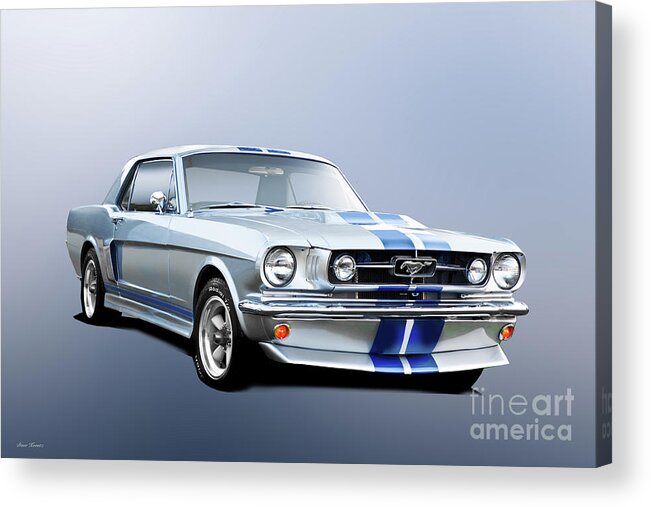 1965 Ford Mustang Acrylic Print featuring the photograph 1965 Ford Mustang Coupe #4 by Dave Koontz