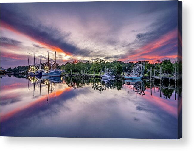 Sunset Acrylic Print featuring the photograph Bayou Sunset by Brad Boland
