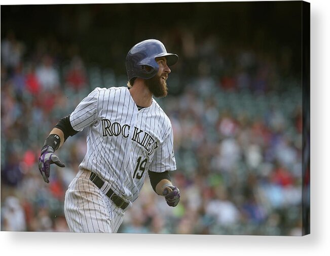 National League Baseball Acrylic Print featuring the photograph Charlie Blackmon #4 by Doug Pensinger