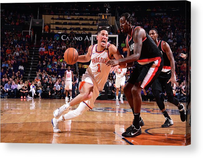 Devin Booker Acrylic Print featuring the photograph Devin Booker #4 by Michael Gonzales