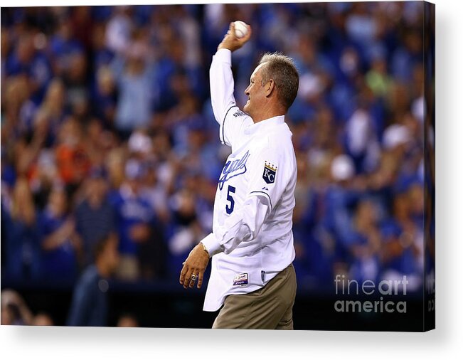 Game Two Acrylic Print featuring the photograph George Brett by Elsa