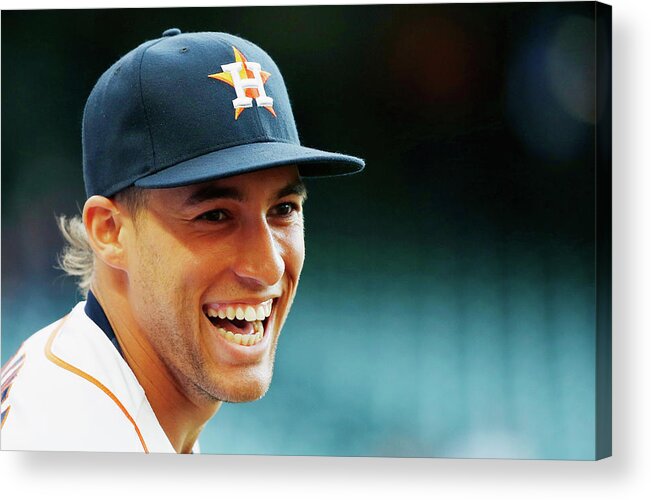 People Acrylic Print featuring the photograph George Springer #4 by Scott Halleran