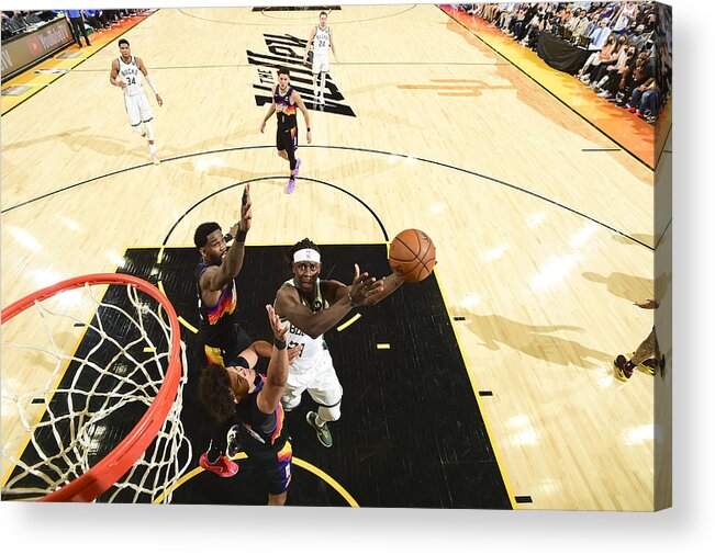 Jrue Holiday Acrylic Print featuring the photograph Jrue Holiday #4 by Andrew D. Bernstein