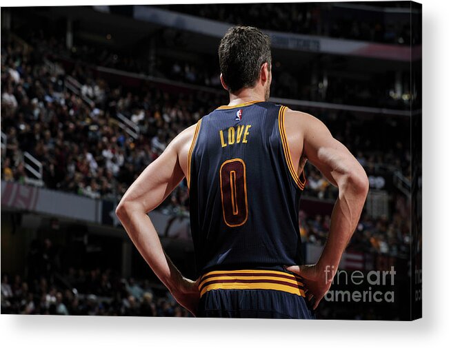 Kevin Love Acrylic Print featuring the photograph Kevin Love by David Liam Kyle