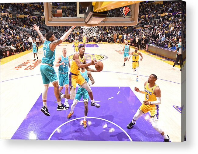 Nba Pro Basketball Acrylic Print featuring the photograph Malik Monk by Andrew D. Bernstein