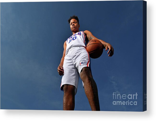 Nba Pro Basketball Acrylic Print featuring the photograph Markelle Fultz by Jesse D. Garrabrant