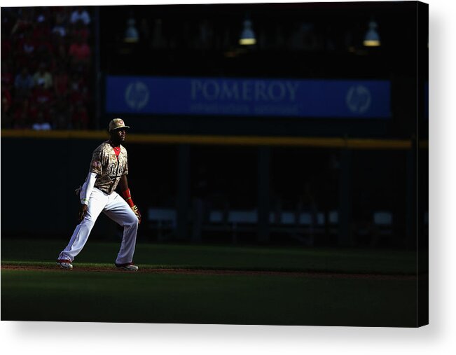 Great American Ball Park Acrylic Print featuring the photograph Red Phillips by Andy Lyons