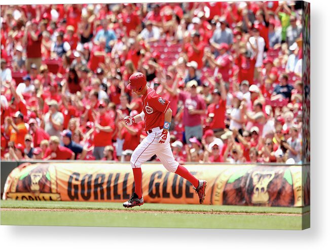 Great American Ball Park Acrylic Print featuring the photograph Todd Frazier by Andy Lyons
