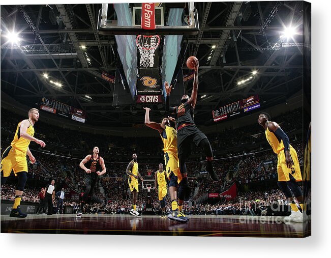 Lebron James Acrylic Print featuring the photograph Lebron James #41 by Nathaniel S. Butler