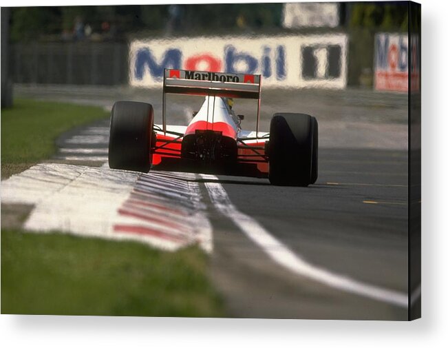 1980-1989 Acrylic Print featuring the photograph Ayrton Senna #42 by Pascal Rondeau