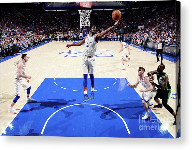 Playoffs Acrylic Print featuring the photograph Joel Embiid by Jesse D. Garrabrant