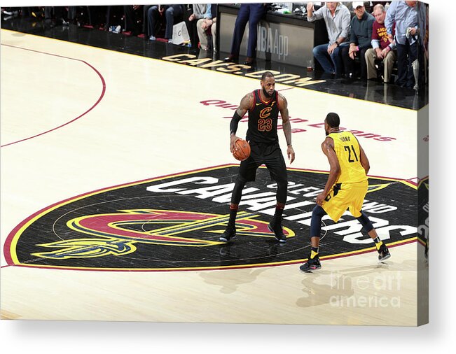 Lebron James Acrylic Print featuring the photograph Lebron James #44 by Nathaniel S. Butler