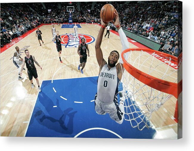 Nba Pro Basketball Acrylic Print featuring the photograph Andre Drummond by Brian Sevald