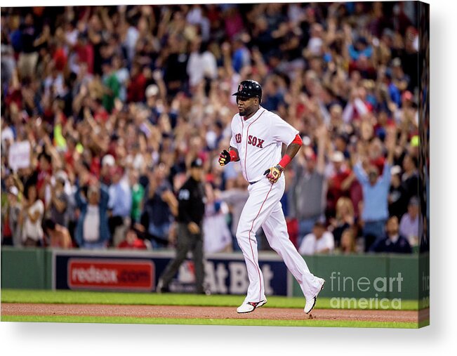 People Acrylic Print featuring the photograph David Ortiz by Billie Weiss/boston Red Sox