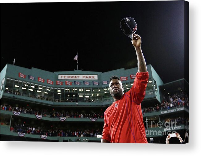 People Acrylic Print featuring the photograph David Ortiz by Maddie Meyer