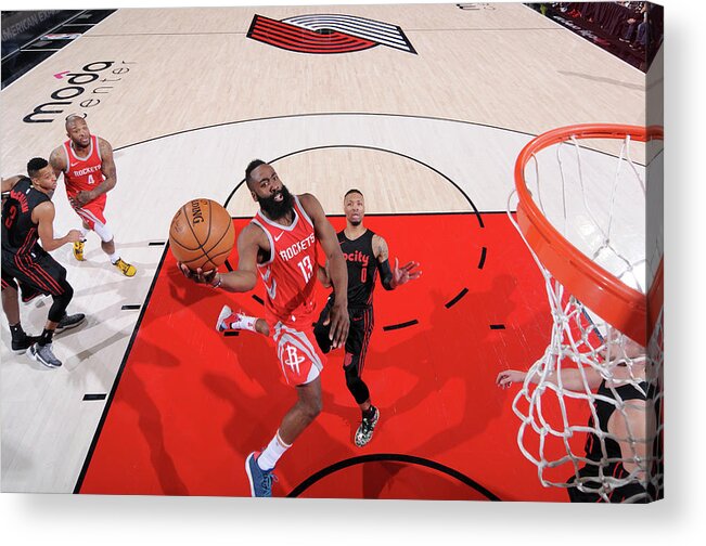 James Harden Acrylic Print featuring the photograph James Harden by Sam Forencich