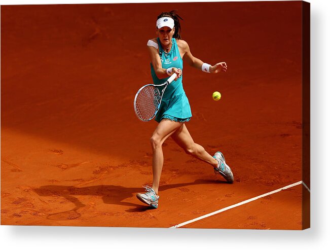 Tennis Acrylic Print featuring the photograph Mutua Madrid Open - Day Three #5 by Clive Brunskill