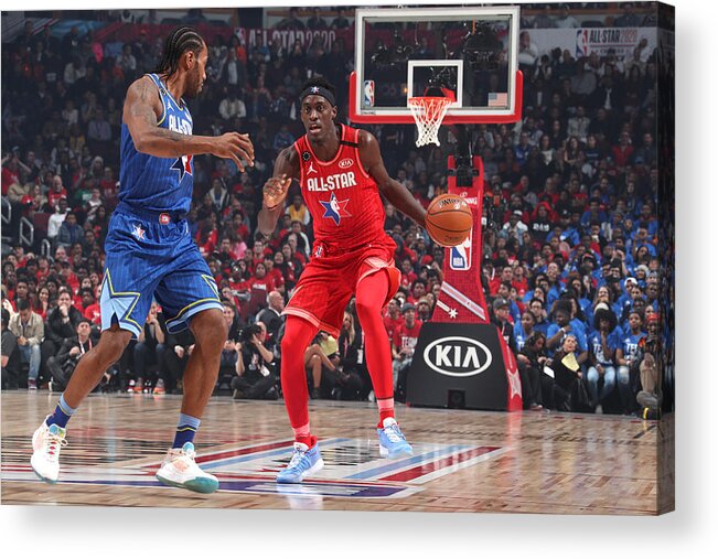 Nba Pro Basketball Acrylic Print featuring the photograph Pascal Siakam by Nathaniel S. Butler