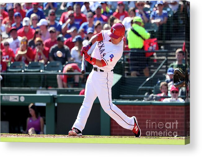 People Acrylic Print featuring the photograph Shin-soo Choo #5 by Tom Pennington